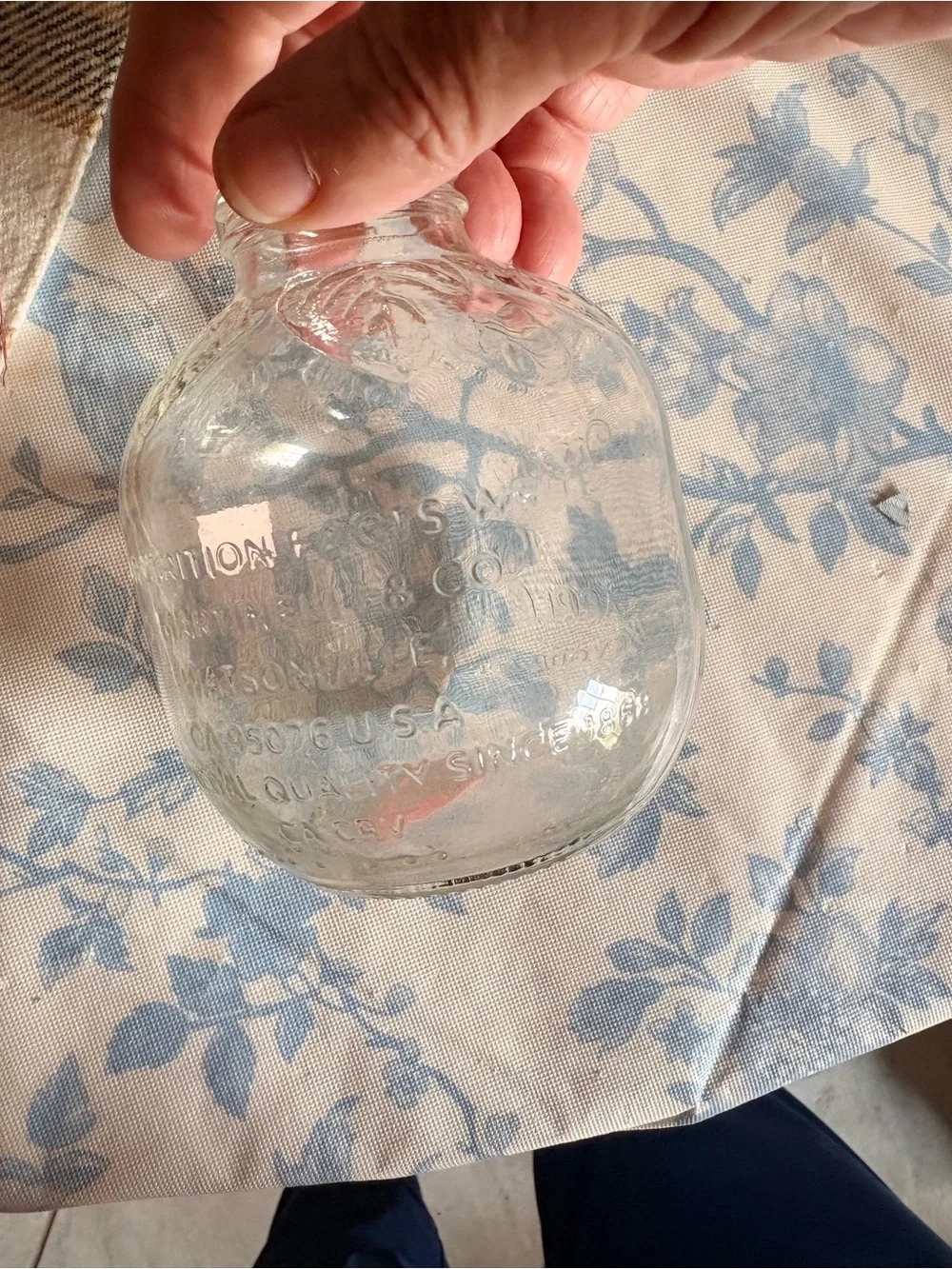 Clear Glass Apple Juice Bottle - Clear